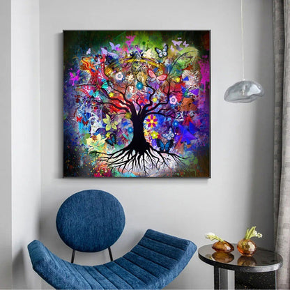 Tree Of Life Fast Decoration Frameless Painting