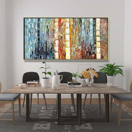 Decorative Canvas Bamboo Painting Frameless