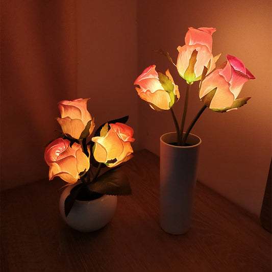 Home Landscape Decorative Rose Pot Lights