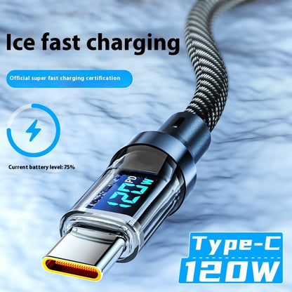 Type C Fully Compatible With Digital Display Super Fast Charge Data Cable