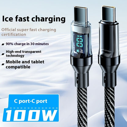 Type C Fully Compatible With Digital Display Super Fast Charge Data Cable