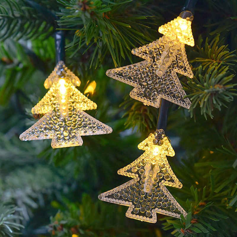 Led Christmas tree decorations with small coloured lights