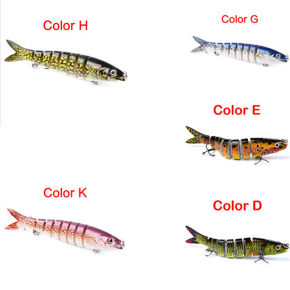 Pike Fishing Lures Artificial Multi Jointed Sections Hard Bait Trolling Pike Carp Fishing Tools