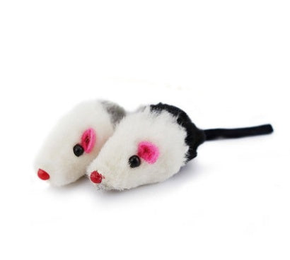 Cat toy cat fake mouse toy cat rabbit skin mouse (5 packs) funny cat toy