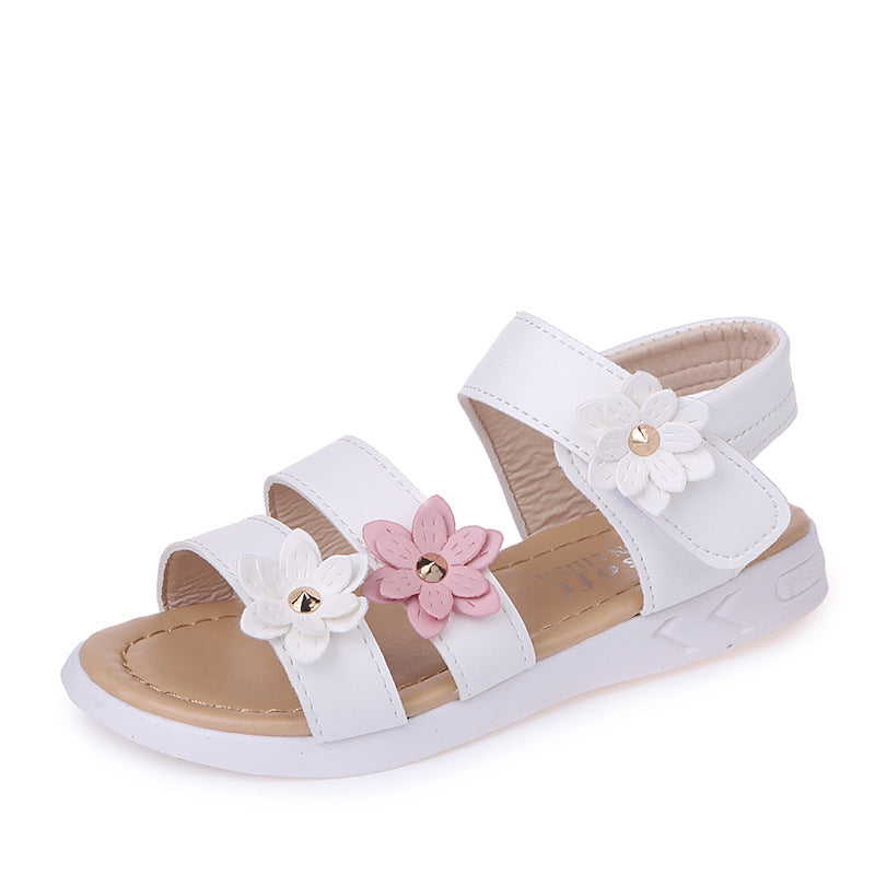 Children's Sandals Flower Princess Shoes Roman Shoes Baby Shoes