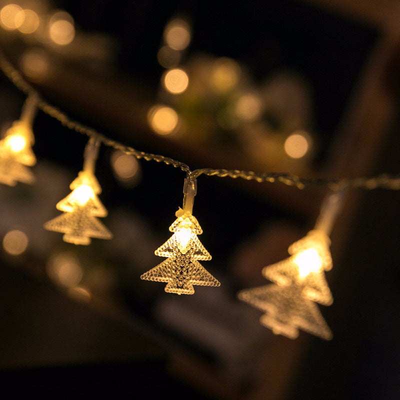 Led Christmas tree decorations with small coloured lights