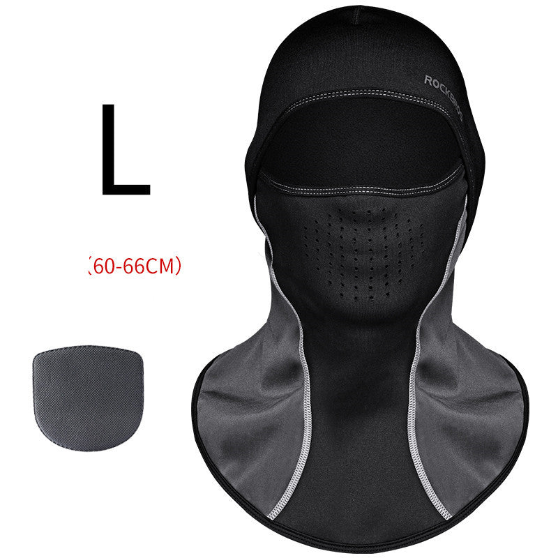 Winter warm hooded bike riding mask