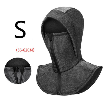 Winter warm hooded bike riding mask