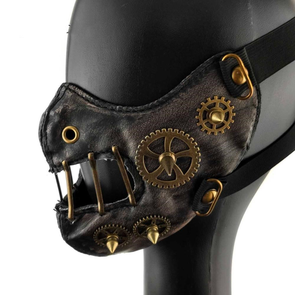 Mask Steampunk gear mask Halloween mask