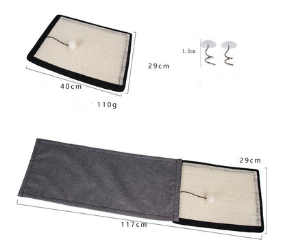 Cat scratch board sisal pad table sofa protection mat