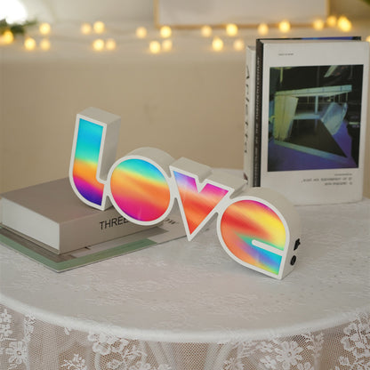 Decorative Lights Proposal Confession Holiday Arrangement English LOVE Letters LED Lights'