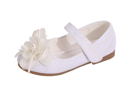 Girls Dress Shoes Flower Lace Princess Shoes