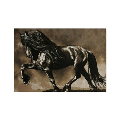 Black Horse Hd Inkjet Home Art Decoration Painting Living Room Background Wall Painting Frameless Painting Core