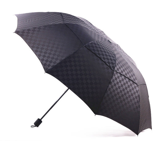 New Double Layer Embossing Hand Opening And Closing, Increasing 27 Inch 10 Bone Steel Umbrella