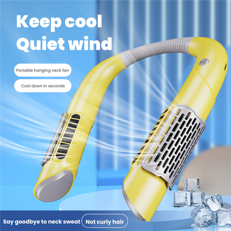 Neck Fan Mini Bladeless Fan USB Rechargeable Fan Mute Sports Fans for Home Outdoor Portable Hanging Fans Air Conditioner Cooler - Online Shop AU.com