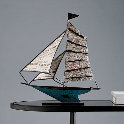 Modern Sailboat Decoration Office Desktop Home