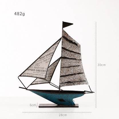 Modern Sailboat Decoration Office Desktop Home