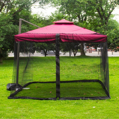 Mosquito Net Outdoor Patio Umbrella Net Cover Roman Umbrella