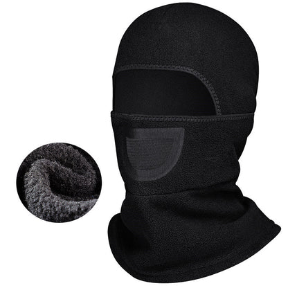 Winter warm hooded bike riding mask