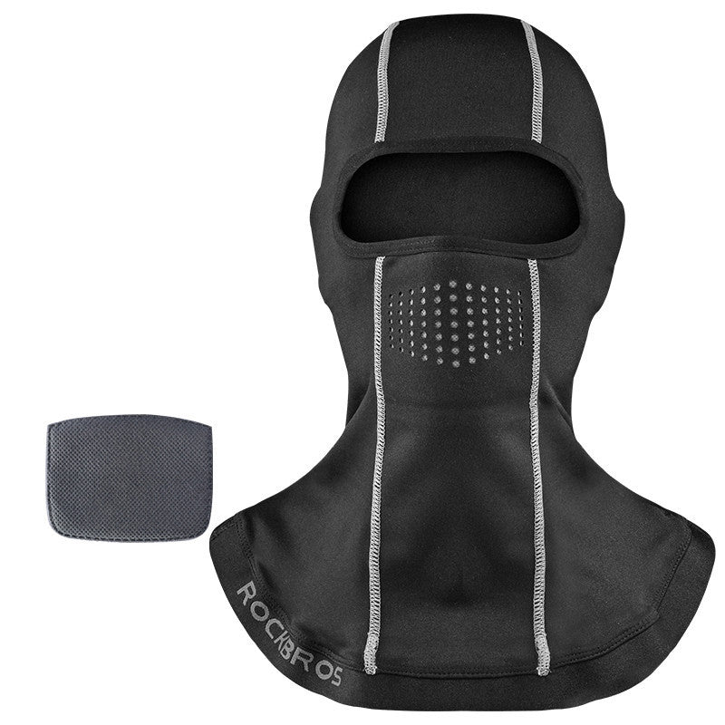 Winter warm hooded bike riding mask