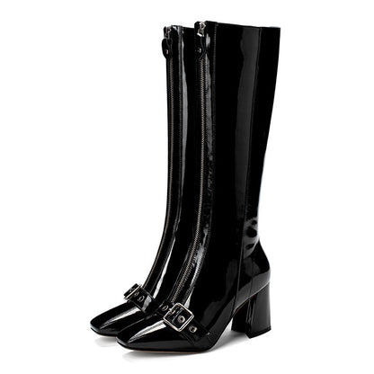 Martin Boots, Womens patent leather High knee boots