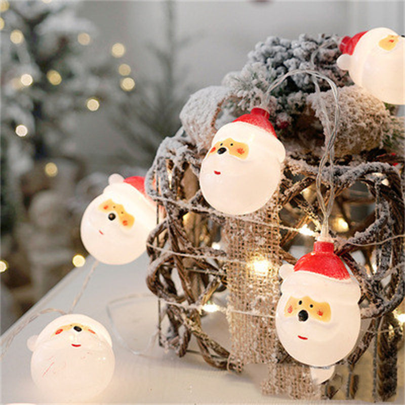 Christmas Snowman Old Man String Lights Decorative Lanterns