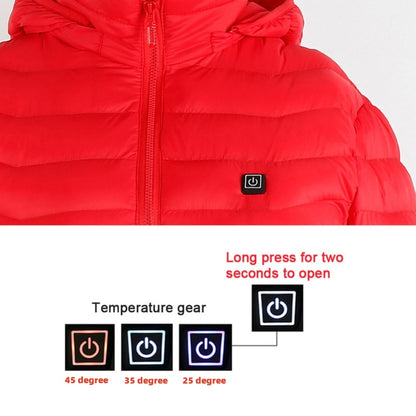 Heated Jacket Coat USB Electric Jacket Cotton Coat Heater Thermal Clothing Heating Vest Men's Clothes Winter