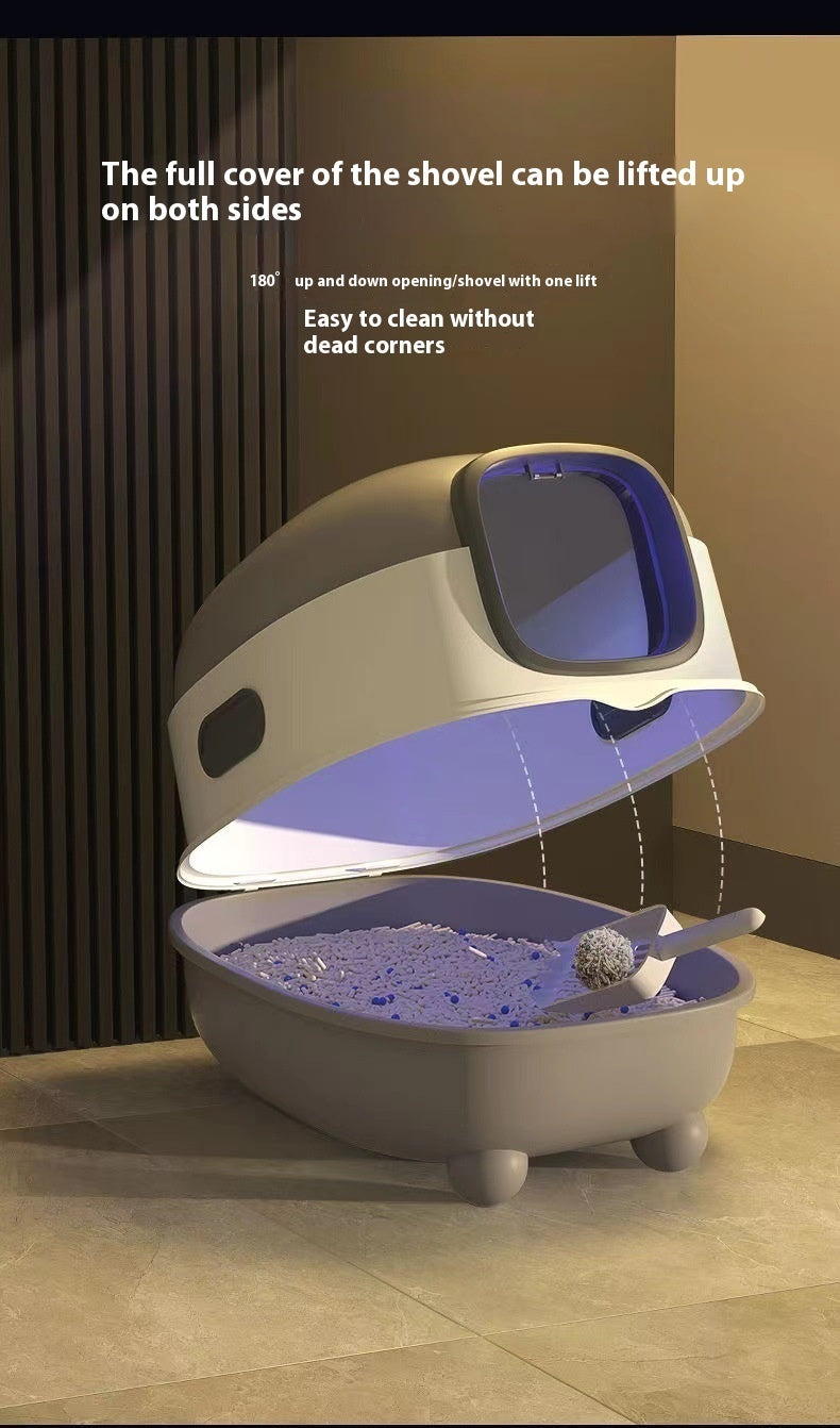 Cat Litter Box Fully Enclosed Oversized UV Sterilisation