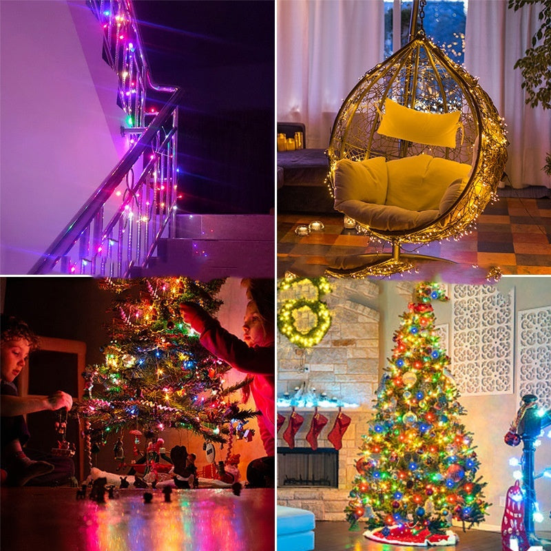 LED Lighting Chain 24v Low Voltage Small Coloured Lights 220V110V Starry Sky Star String Christmas Lights Holiday Decorative Light