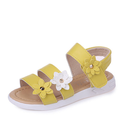 Children's Sandals Flower Princess Shoes Roman Shoes Baby Shoes