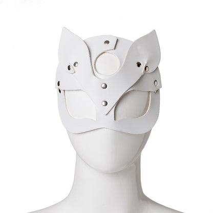 Masked Leather Rivet Mask Cat Mask Women Mask