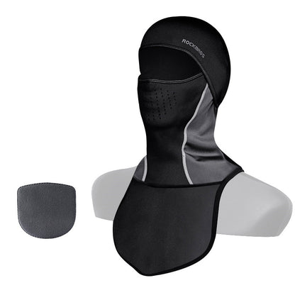 Winter warm hooded bike riding mask