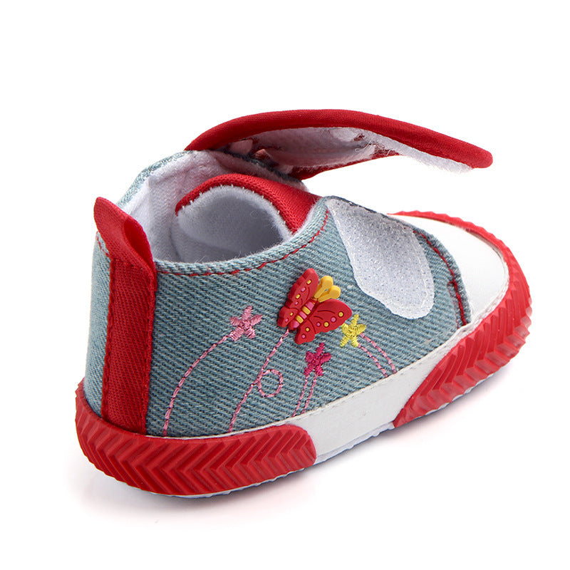 Butterfly baby shoes soft soled walking shoes