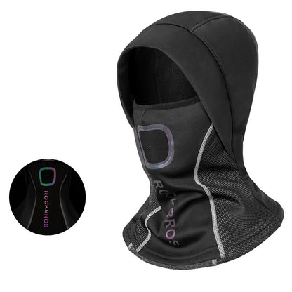 Winter warm hooded bike riding mask