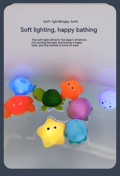 Water Glowing Animal Floating Water Bath Bathroom Toy