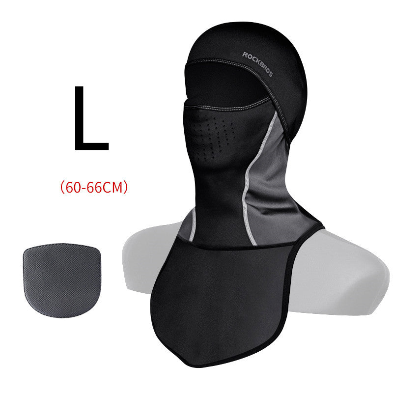 Winter warm hooded bike riding mask