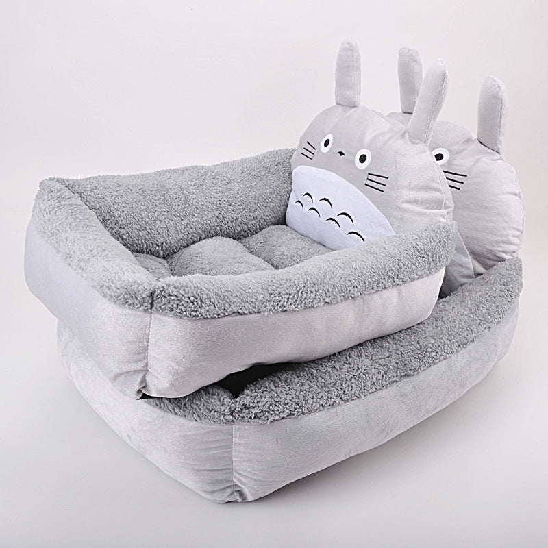 Puppy Cat Bed Sofa Washable Cartoon Pet Beds For Small Dogs CatsPets Products Accessories