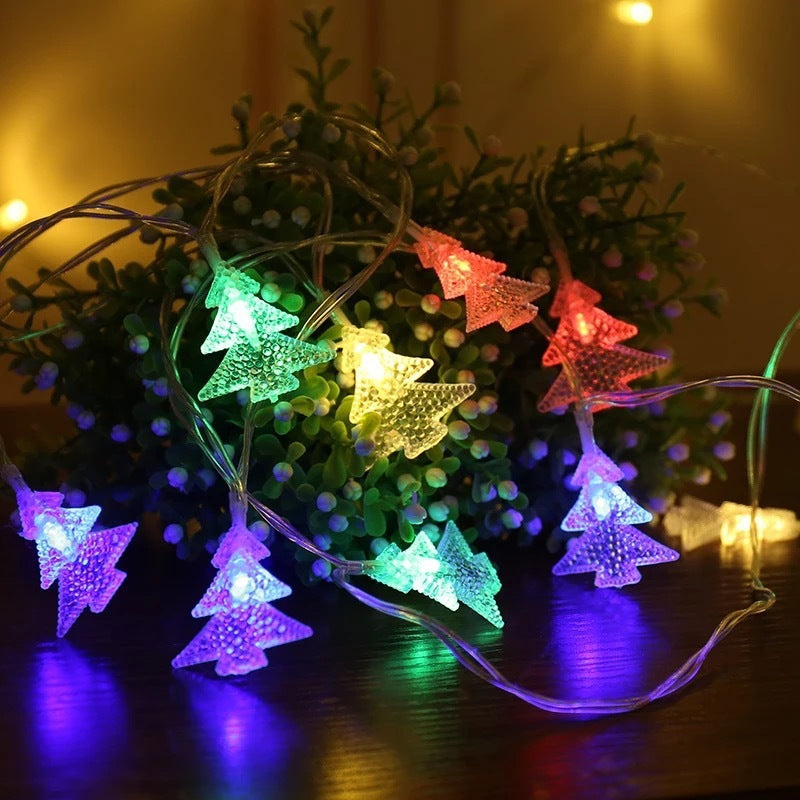 Led Christmas tree decorations with small coloured lights