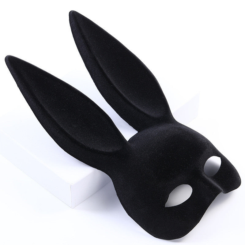 Mask Rabbit Ears Suede Mask Halloween Party Mask Cosplay Mask