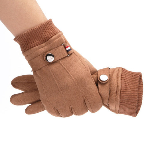 Suede Winter Men's Gloves