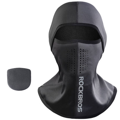 Winter warm hooded bike riding mask