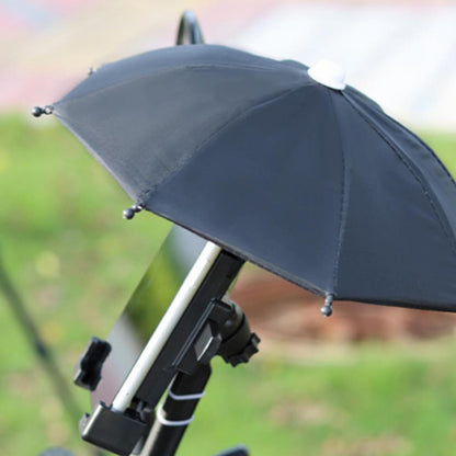 Mobile Phone Holder Locomotive Umbrella Waterproof Portable Mini Parasol Alloy Sun Shade Bicycle Umbrella For Riding