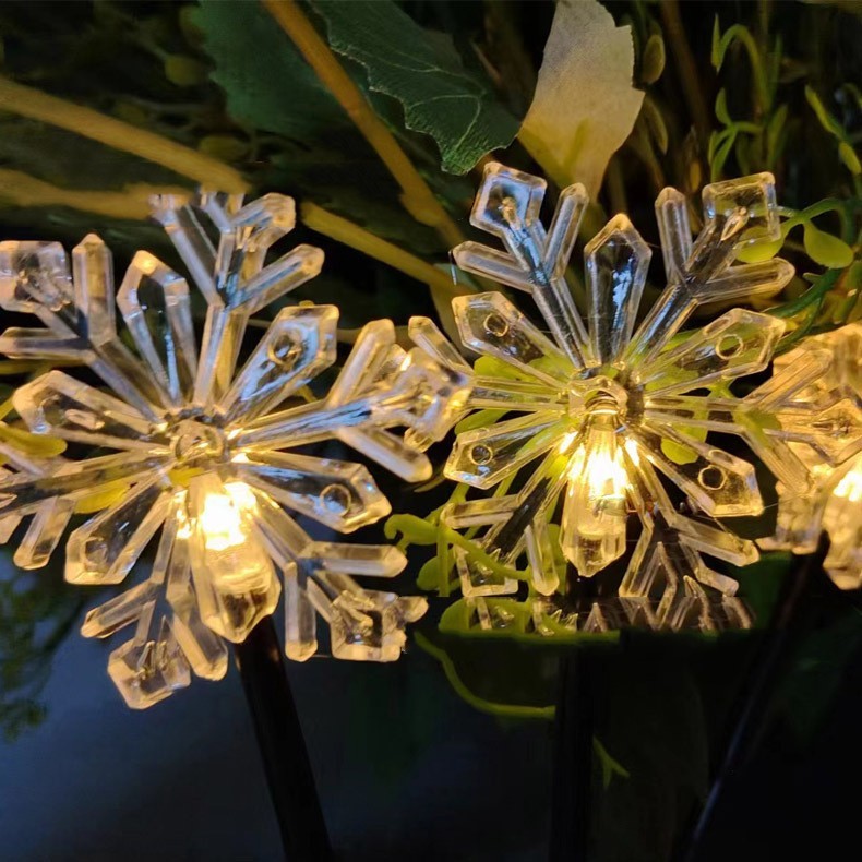 Christmas Decoration Snowflake Solar-powered String Lights