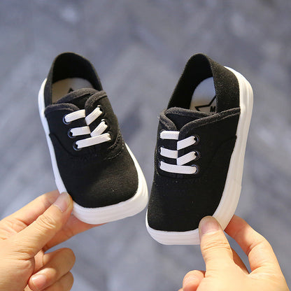 Canvas Shoes Board Shoes Boys Baby White Shoes