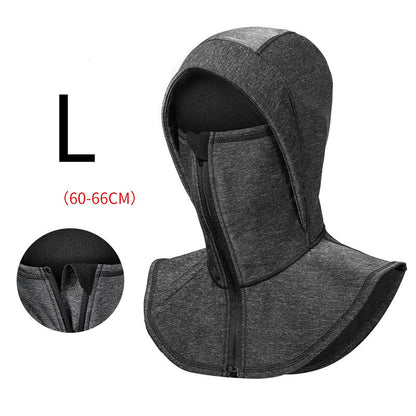 Winter warm hooded bike riding mask