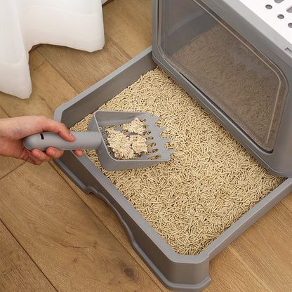 Kitty Litter Large Double Door Drawer Foldable Cat Litter Basin