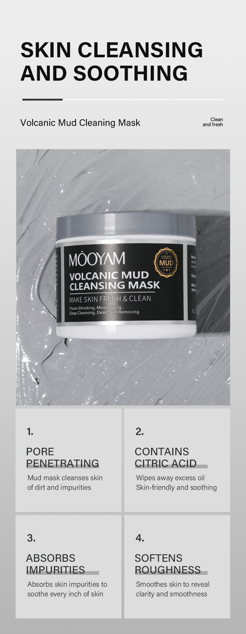 MUD MASK Daub-type MUD MASK Clean Blackheads