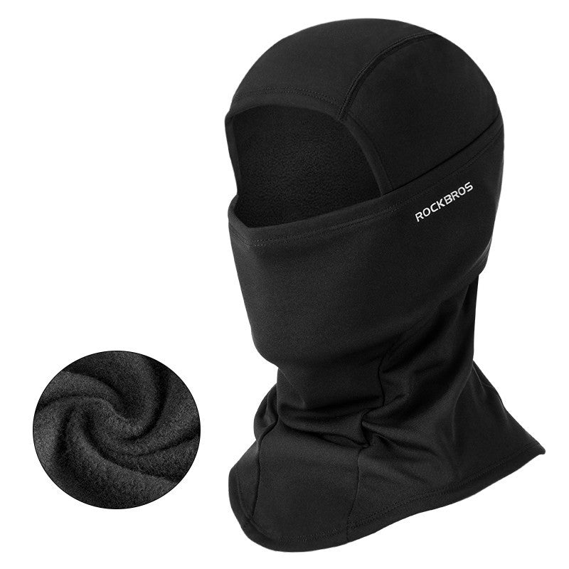 Winter warm hooded bike riding mask