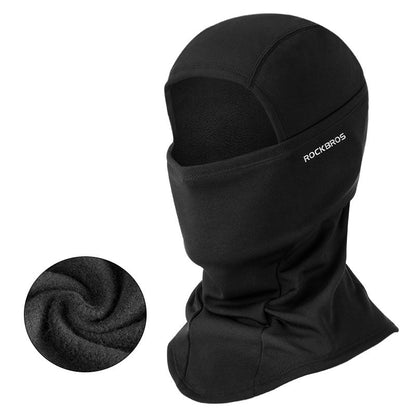 Winter warm hooded bike riding mask