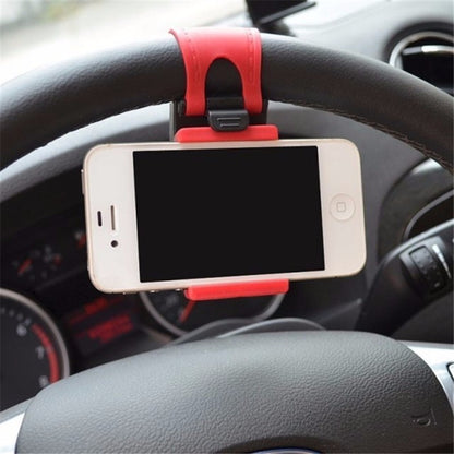 Car Steering Wheel Phone Clip Mount Holder Universal Bike Auto Camera GPS Stand Bracket For Phone